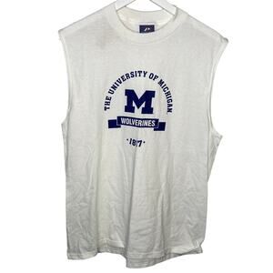 Vintage Pro Player University of Michigan Wolverine Sleeveless T Shirt - Men's L